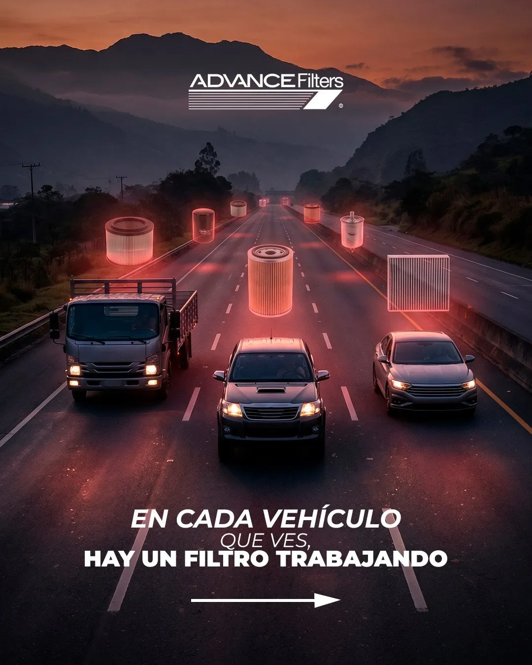 Pieza de pauta de Advance Filters
